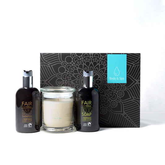 Fair Trade gift set met geurkaars