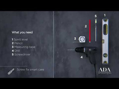 Supporto Smart Care System cromato lucido, da avvitare