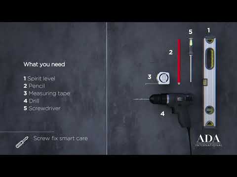 Supporto Smart Care System cromato lucido, da avvitare